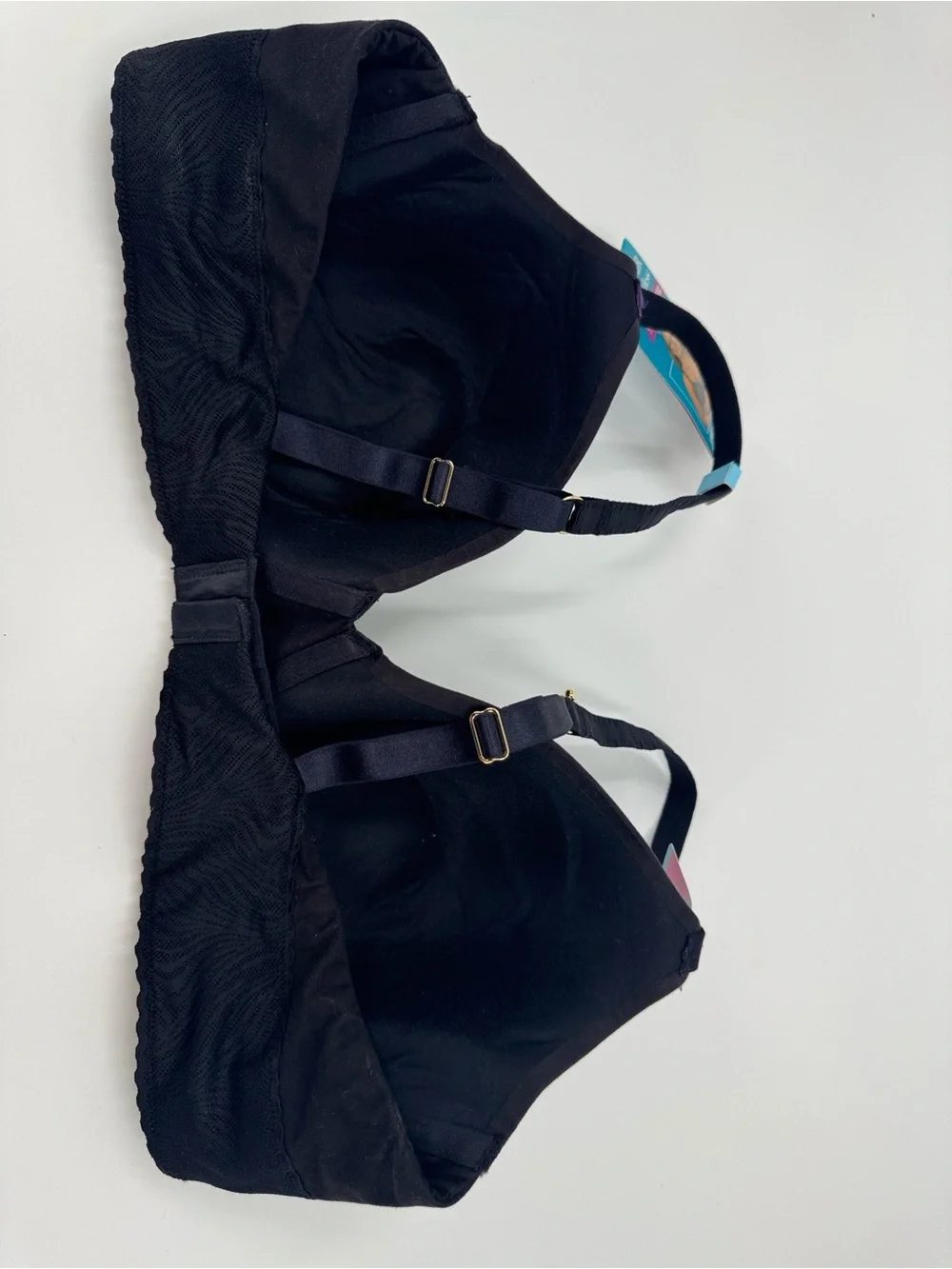 NWT Vanity Fair Black Effortless Bra Size 42C